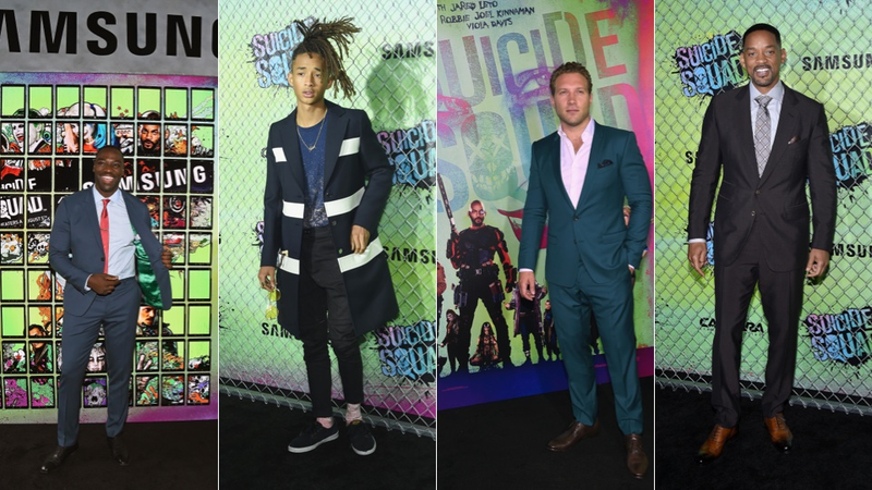 Illustration for article titled Glams & Nerds Mix On the Suicide Squad Premiere Red Carpet